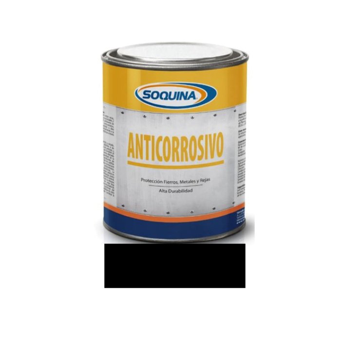 ANTICORROSIVO 1/4 GL. NEGRO SOQUINA