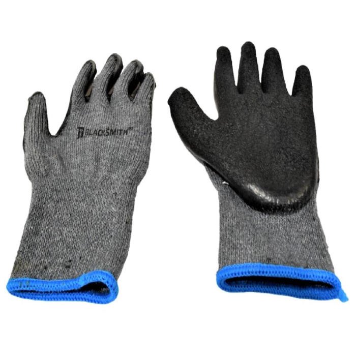 GUANTE PALMA LATEX NEGRO NUEVO